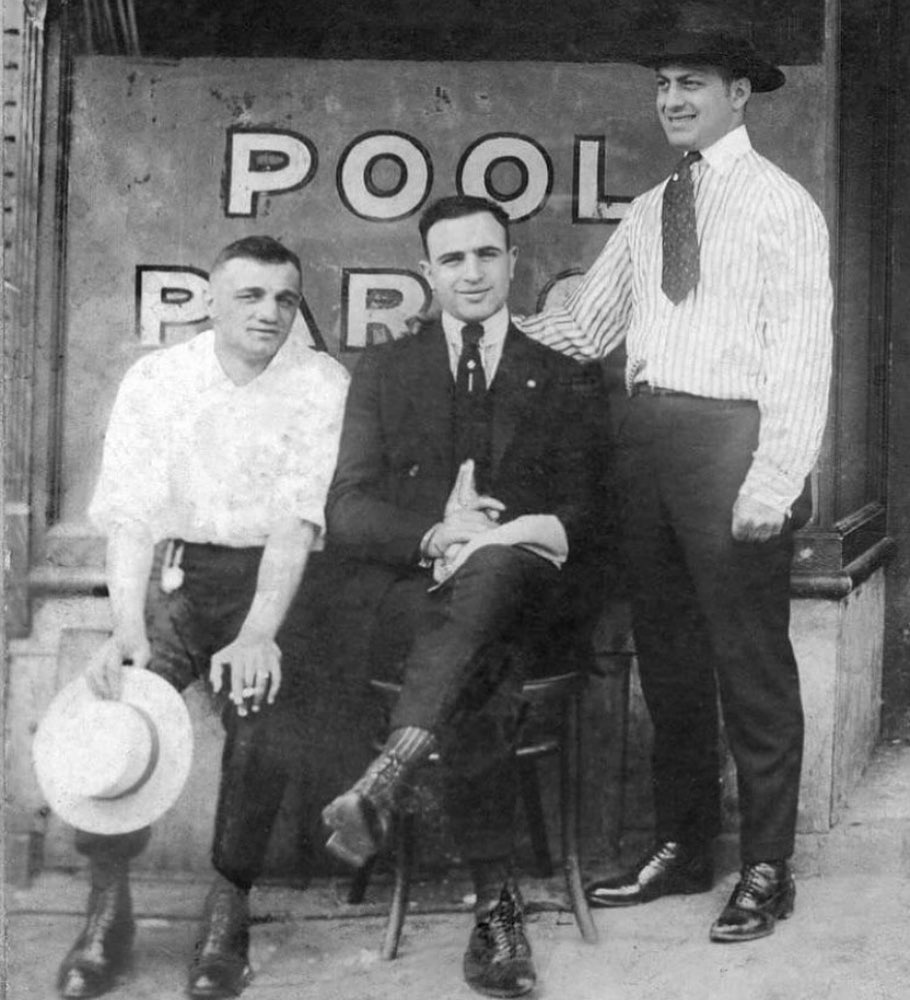 Al Capone with his father and uncle
